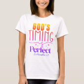 T-shirt God's Timing Is Perfect Christian (Devant)
