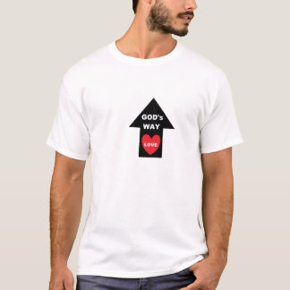 T-shirt Gods Way Love Arrow Coeur