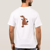 T-shirt godzilla design boho (Dos)