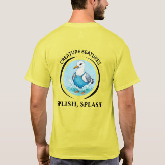 T-shirt Goéland de dessin animé audacieux déguisé – plouf