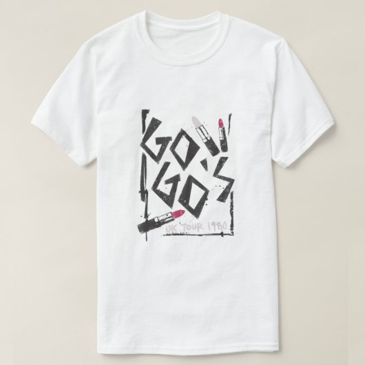 T-shirt GoGos UK 1980 Tour (Design devant)