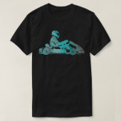 T-shirt Gokart Kart Pilote de course Karting Retro Don 8 (Design devant)