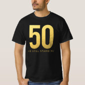 T-shirt Gold 50th Mariage Anniversary Party (Devant)