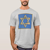 T-shirt Gold Blue Star de David Art Panel (Devant)