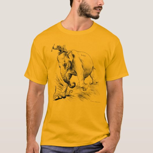 T-shirt Gold Calvin Coolidge (Devant)