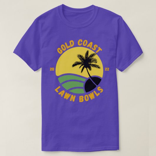 T-SHIRT GOLD COAST LAWN BOWLS 2022 T (Design devant)