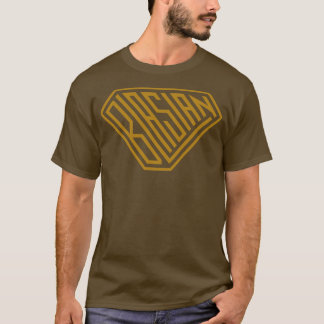 T-shirt Gold du bouclier super-puissant Blasian