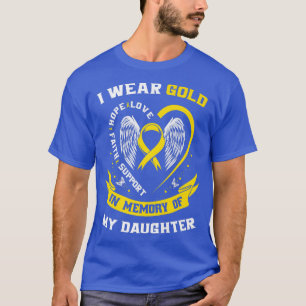 T-shirt Gold Enfance Cancer Sensibilisation Maman Papa Fil