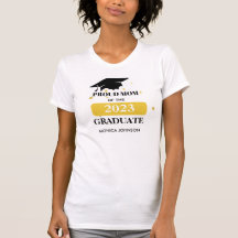 Gold Fière maman graduation 2023 BLANC