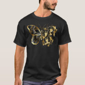 T-shirt Gold flower Butterfly with Black Orchid (Devant)