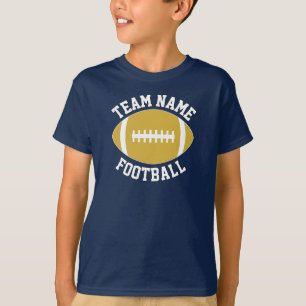 T-shirt Gold Football Team Nom, joueur et nombre Sports
