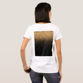 T-shirt Gold Glitter Sparkle Elegant Luxury Texture        (Dos entier)