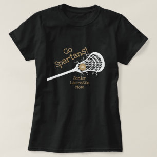 T-shirt Gold Go Team Lacrosse Maman