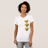 T-shirt Gold Hearts (Devant entier)