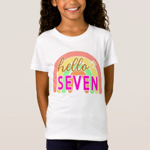 T-Shirt  Gold Hello Seven 7e anniversaire