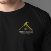 T-shirt Gold Home Builders Personnel de construction Noir
