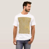 T-shirt Gold Marbling : Grunge Texture Design (Devant entier)