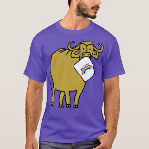 T-shirt Gold Ox dit Be Kind with Rainbow