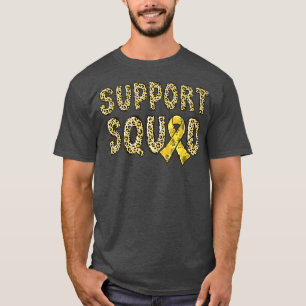T-shirt Gold Ribbon Empreinte de léopard soutien Squad enf