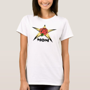 T-shirt Gold Star Rose Maman
