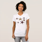 T-shirt Gold, Violet & Orange STARFISH (Devant entier)