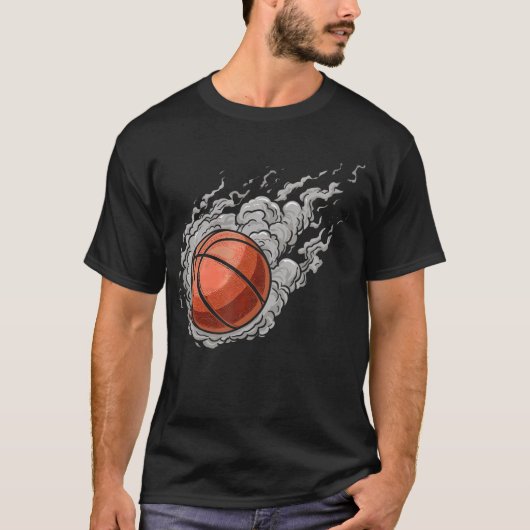 T-shirt Golden Basketball Splatter Motion (Devant)