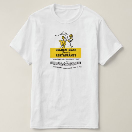 T-shirt Golden Bear Restaurants, Illinois (Design devant)