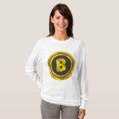 T-shirt Golden Bitcoin Symbol Digital Currency (Devant entier)