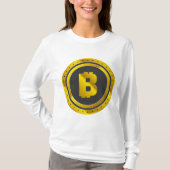 T-shirt Golden Bitcoin Symbol Digital Currency (Devant)