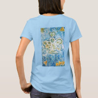 T-shirt Golden Blue Angel (dos)