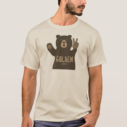 T-shirt Golden Colorado Peace Bear (Devant)