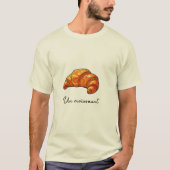 T-shirt Golden Croissant Illustration (Devant)