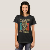 T-shirt Golden Dad Retro Golden Retriever (Devant entier)