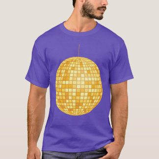 T-shirt Golden Disco Ball Mirror Ball Retro 70s 80s family