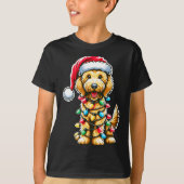 T-shirt Golden Doodle Christmas Tree Xmas Dog Pajamas Gold (Devant)