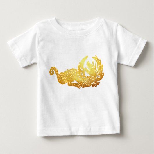 T-shirt Golden Dragon Baby Fine Jersey (Devant)