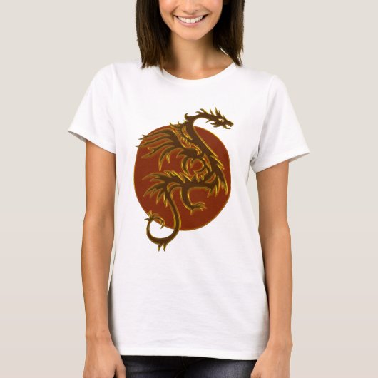 T-shirt Golden Dragon Sun (Devant)