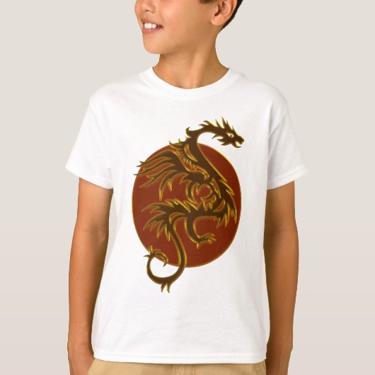 T-shirt Golden Dragon Sun (Devant)