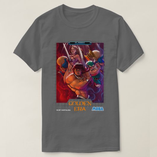 T-shirt Golden Era 16 bit (Design devant)