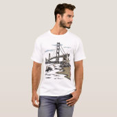 T-shirt Golden Gate Bridge San Francisco Californie (Devant entier)