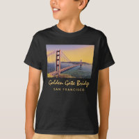 Golden Gate Bridge San Francisco Peinture Vintage