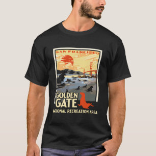 T-shirt Golden Gate National Rec Area Park Vintage San Fra