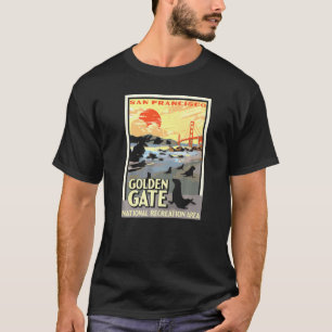 T-shirt Golden Gate National Rec Area Park Vintage San Fra