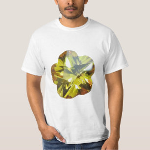 T-shirt Golden Glow - Design de fleurs de pierre jaune
