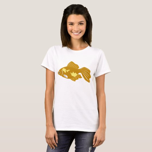 T-shirt Golden Guppy Fish Cute Tropical Aquarium Fish (Devant entier)