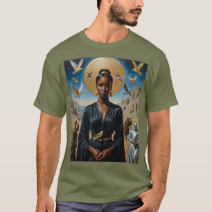 T-shirt Golden Halo Desert Queen Art Shirt