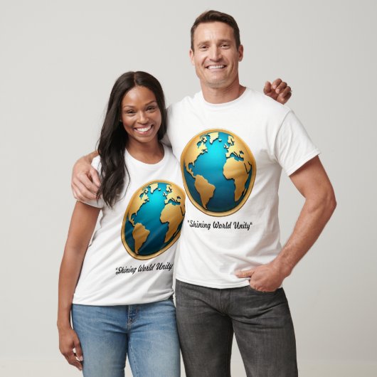T-shirt "Golden Horizon Globe" (Unisexe)