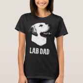 T-shirt Golden Lab Papa Labrador Retriever (Devant)