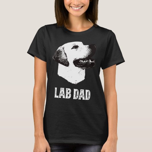 T-shirt Golden Lab Papa Labrador Retriever (Devant)