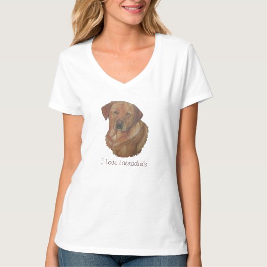T-shirt golden labrador (Devant)
